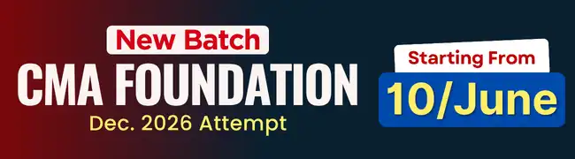CMA Foundation Dec 2026 Batch