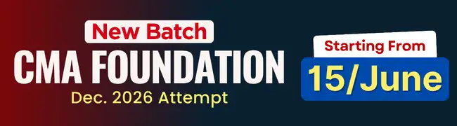 CMA Foundation Dec 2026 Batch