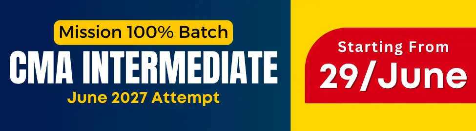 CMA Intermediate coaching classes for December 2026