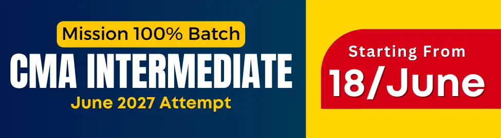 CMA Intermediate coaching classes for December 2026