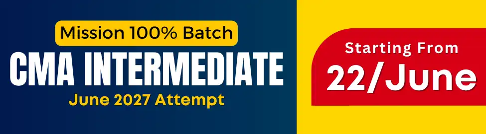 CMA Intermediate coaching classes for December 2026
